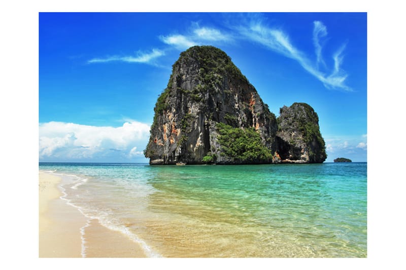 Fototapet Exotisk Landskap Thailand Railay Beach 200x154 - Artgeist sp. z o. o. - Inredning - Väggdekor - Tapet & tapettillbehör - Fototapet
