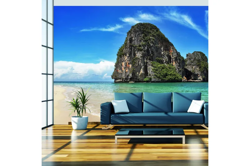 Fototapet Exotisk Landskap Thailand Railay Beach 300x231, Artgeist sp. z o. o.