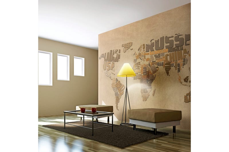 Fototapet Explorers Map Of The World 350x270, Artgeist sp. z o. o.