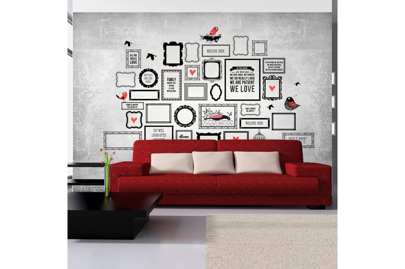 Fototapet Family Motto 300x210 - Artgeist sp. z o. o. - Inredning - Väggdekor - Tapet & tapettillbehör - Fototapet