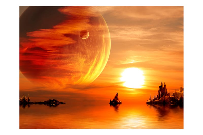 Fototapet Fantasy Sunset 300x231 - Artgeist sp. z o. o. - Inredning - Väggdekor - Tapet & tapettillbehör - Fototapet