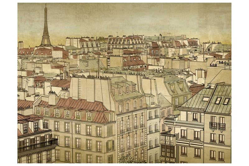 Fototapet Farväl Paris! 300x231 - Artgeist sp. z o. o. - Inredning - Väggdekor - Tapet & tapettillbehör - Fototapet