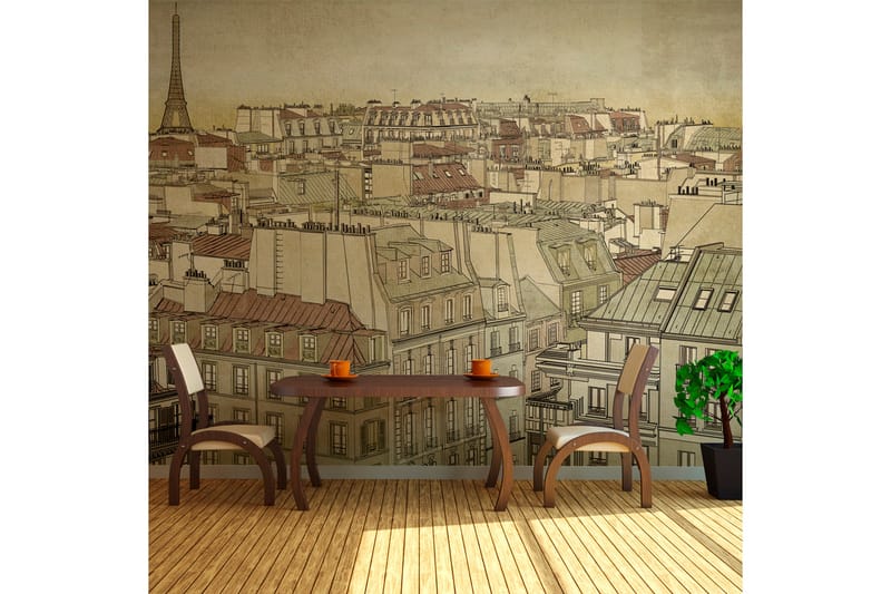 Fototapet Farväl Paris! 300x231 - Artgeist sp. z o. o. - Inredning - Väggdekor - Tapet & tapettillbehör - Fototapet