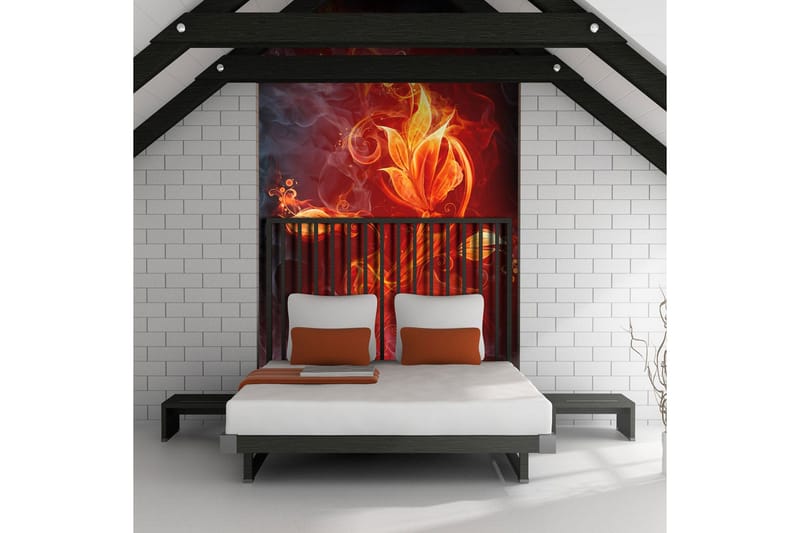 Fototapet Fiery Flower 300x231, Artgeist sp. z o. o.