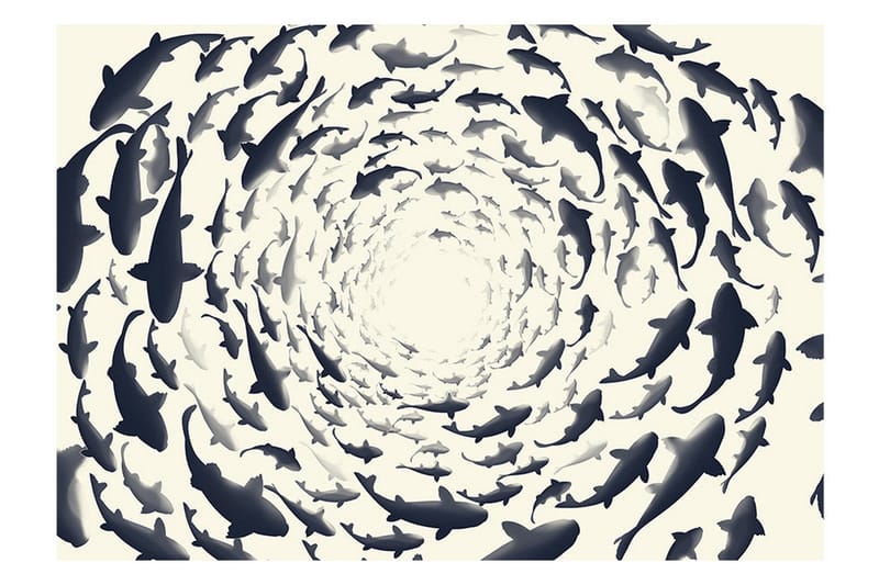 Fototapet Fish Swirl 300x210 - Artgeist sp. z o. o. - Inredning - Väggdekor - Tapet & tapettillbehör - Fototapet