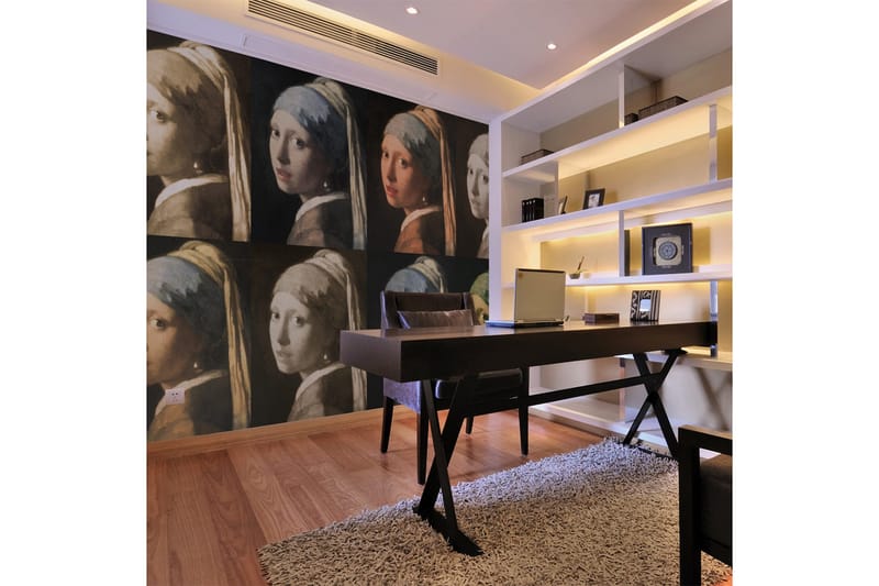 Fototapet Flicka Med Pärlörhänge Pop Art 400x309, Artgeist sp. z o. o.