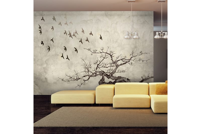 Fototapet Flock Of Birds 400x309 - Artgeist sp. z o. o. - Inredning - Väggdekor - Tapet & tapettillbehör - Fototapet
