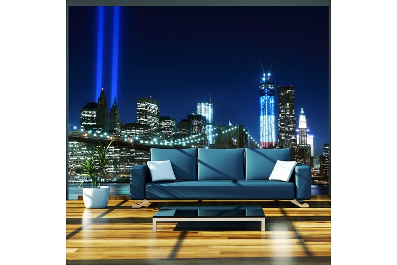 Fototapet Floodlights Over NYC 350x270, Artgeist sp. z o. o.