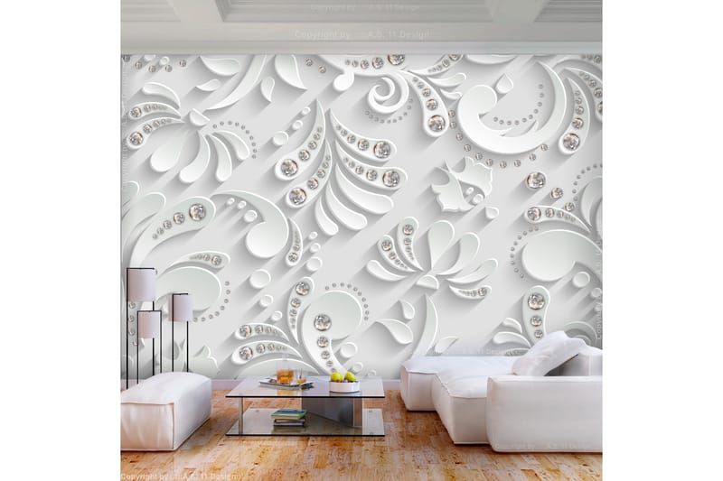 Fototapet Flowers With Crystals 400x280, Artgeist sp. z o. o.