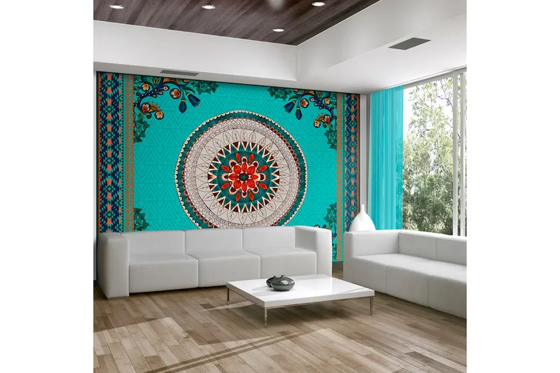 Fototapet Folk Inspiration 150x105 - Artgeist sp. z o. o. - Inredning - Väggdekor - Tapet & tapettillbehör - Fototapet