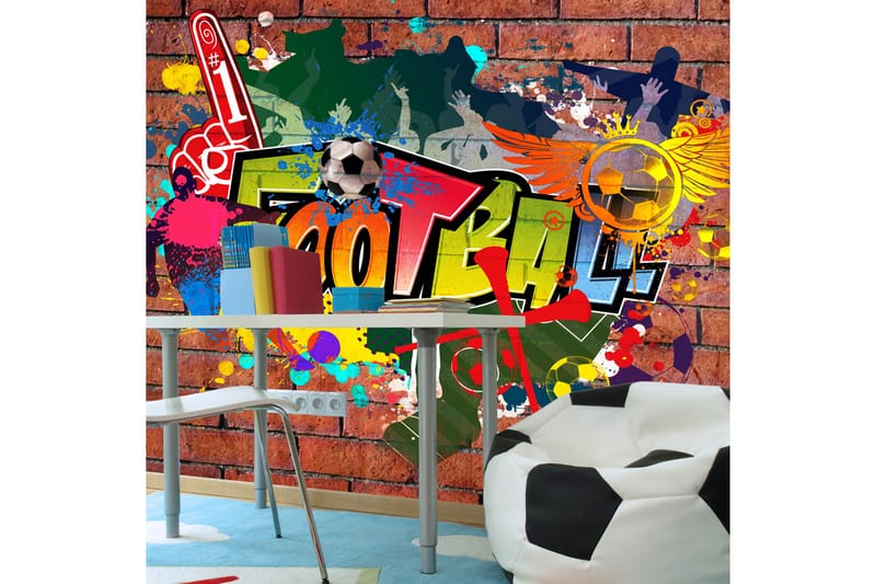 Fototapet Football Fans! 100x70 - Artgeist sp. z o. o. - Inredning - V�äggdekor - Tapet & tapettillbehör - Fototapet