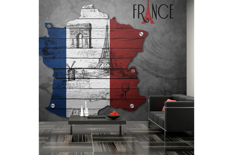 Fototapet France Symbols 350x270, Artgeist sp. z o. o.