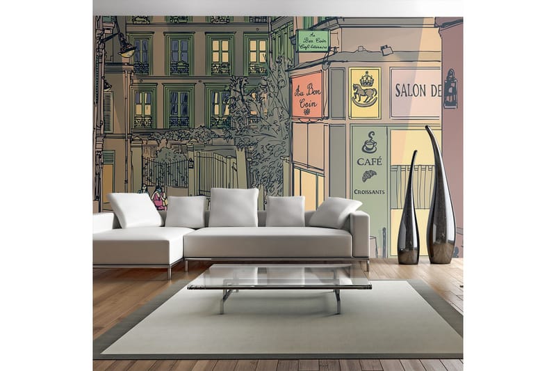 Fototapet Frukost Paris 450x270, Artgeist sp. z o. o.