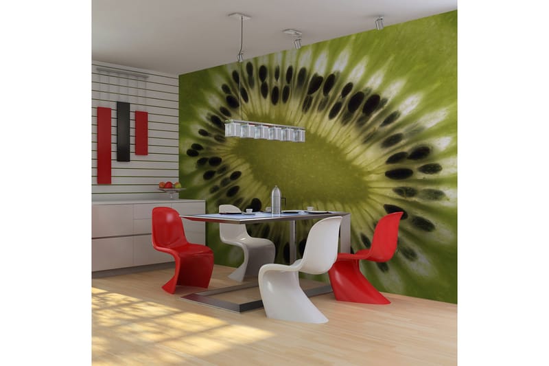 Fototapet Frukter Kiwi 200x154 - Artgeist sp. z o. o. - Inredning - Väggdekor - Tapet & tapettillbehör - Fototapet