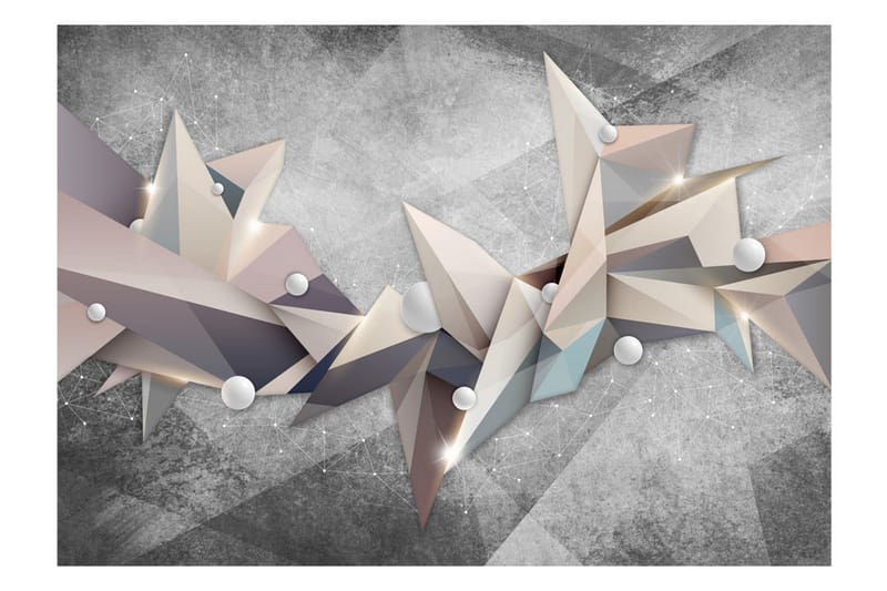 Fototapet Geometrical Constellation 100x70 - Artgeist sp. z o. o. - Inredning - Väggdekor - Tapet & tapettillbehör - Fototapet