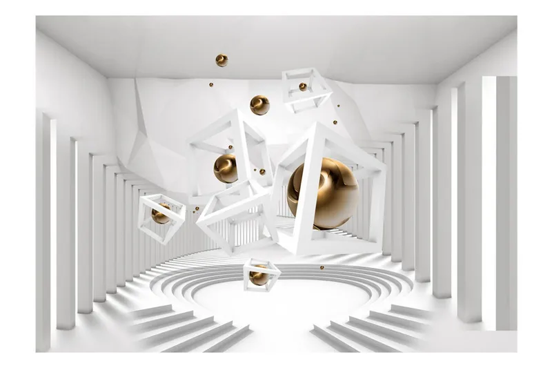 Fototapet Geometrical Corridor 250x175 - Artgeist sp. z o. o. - Inredning - Väggdekor - Tapet & tapettillbehör - Fototapet