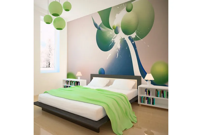 Fototapet Geometrisk Explosion 200x154 - Artgeist sp. z o. o. - Inredning - Väggdekor - Tapet & tapettillbehör - Fototapet