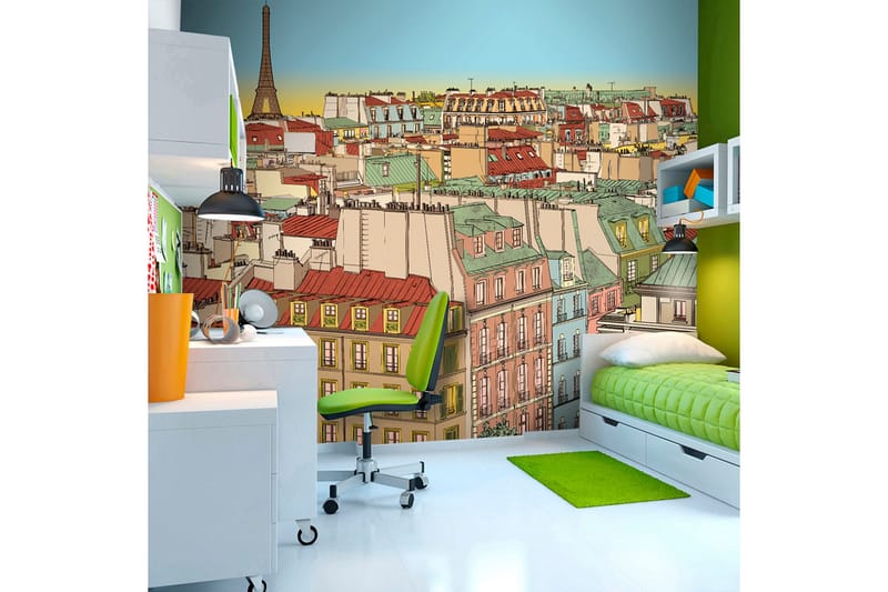 Fototapet God Morgon Paris! 350x270, Artgeist sp. z o. o.