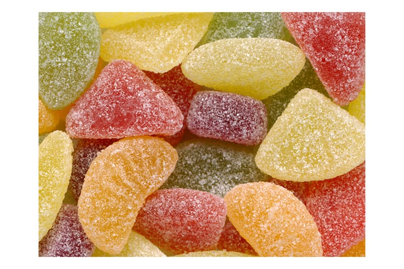 Fototapet Goda Frukt-Och Bärgeléer 400x309 - Artgeist sp. z o. o. - Inredning - Väggdekor - Tapet & tapettillbehör - Fototapet