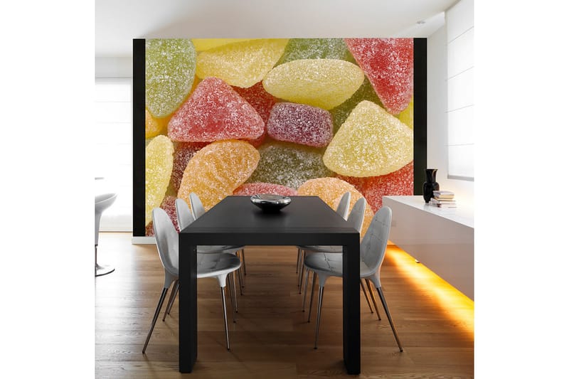 Fototapet Goda Frukt-Och Bärgeléer 400x309 - Artgeist sp. z o. o. - Inredning - Väggdekor - Tapet & tapettillbehör - Fototapet