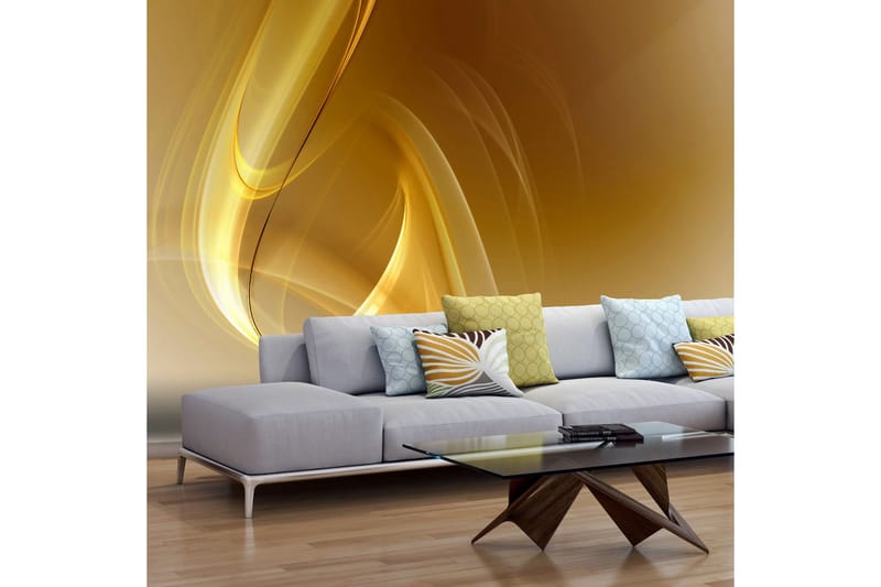 Fototapet Gold Fractal Background 350x270, Artgeist sp. z o. o.