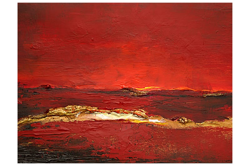Fototapet Gold Wave 250x193 - Artgeist sp. z o. o. - Inredning - Väggdekor - Tapet & tapettillbehör - Fototapet