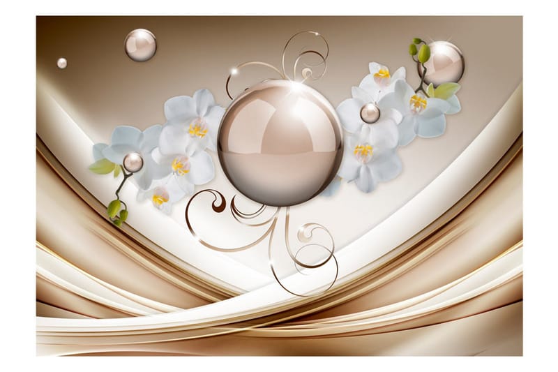 Fototapet Golden Abstract 250x175 - Artgeist sp. z o. o. - Inredning - Väggdekor - Tapet & tapettillbehör - Fototapet