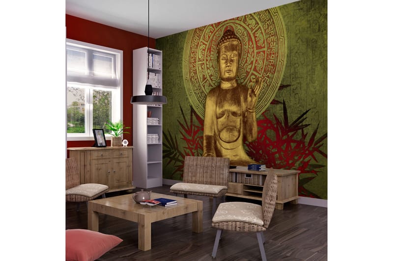 Fototapet Golden Buddha 300x231, Artgeist sp. z o. o.