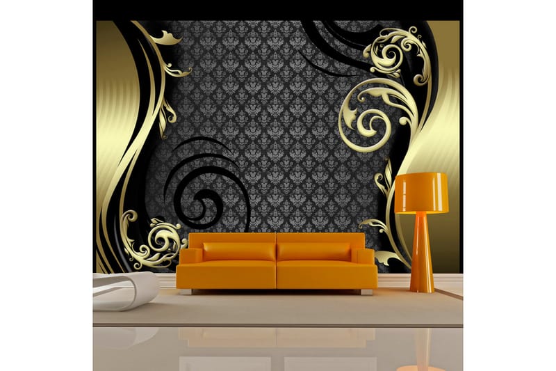 Fototapet Golden Curtain 350x245 - Artgeist sp. z o. o. - Inredning - Väggdekor - Tapet & tapettillbehör - Fototapet