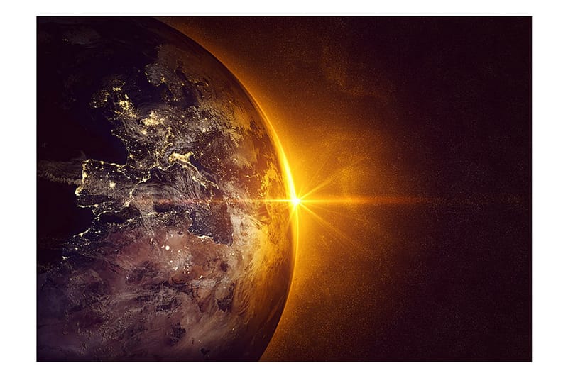 Fototapet Golden Earth 400x280 - Artgeist sp. z o. o. - Inredning - Väggdekor - Tapet & tapettillbehör - Fototapet