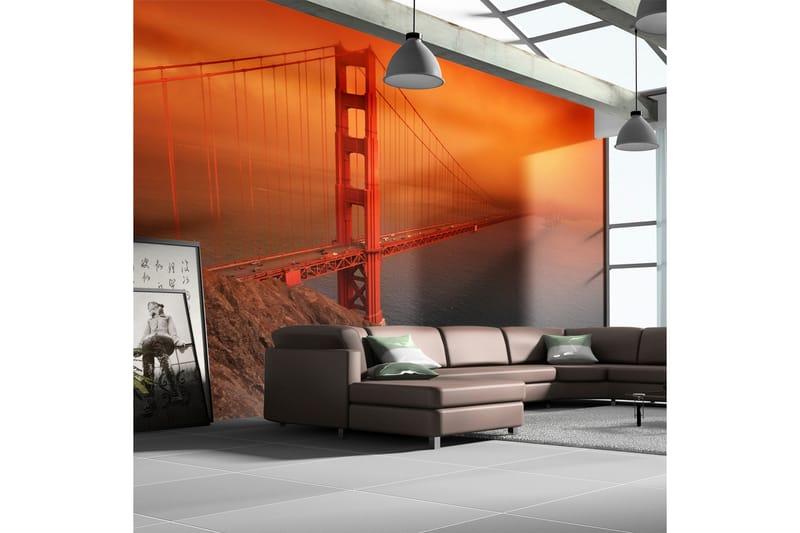 Fototapet Golden Gate Bridge 300x231 - Artgeist sp. z o. o. - Inredning - Väggdekor - Tapet & tapettillbehör - Fototapet