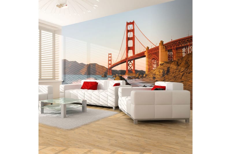 Fototapet Golden Gate Bridge Sunset San Francisco 250x193, Artgeist sp. z o. o.