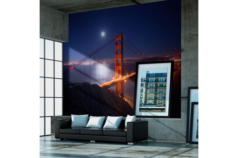 Fototapet Golden Gate-Bron På Natten 400x309, Artgeist sp. z o. o.