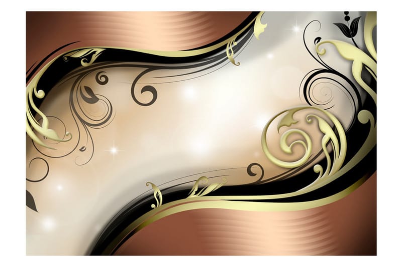 Fototapet Golden Glow 300x210 - Artgeist sp. z o. o. - Inredning - Väggdekor - Tapet & tapettillbehör - Fototapet