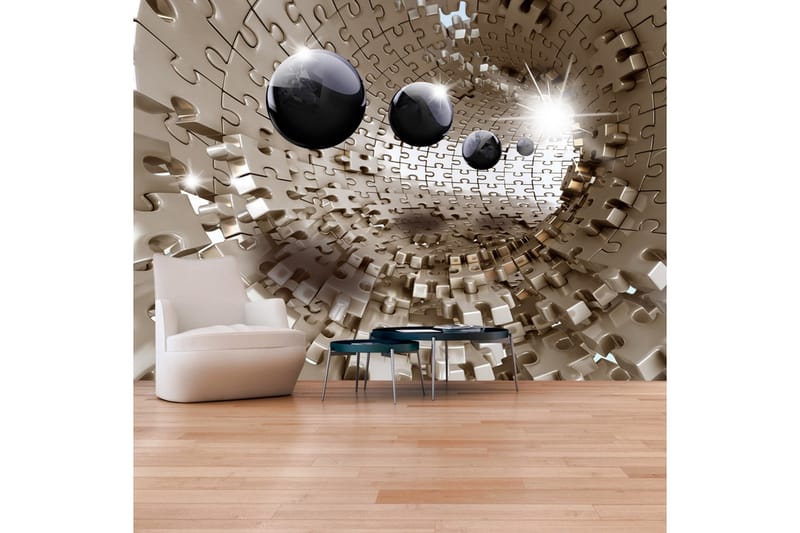 Fototapet Golden Jigsaw 400x280, Artgeist sp. z o. o.