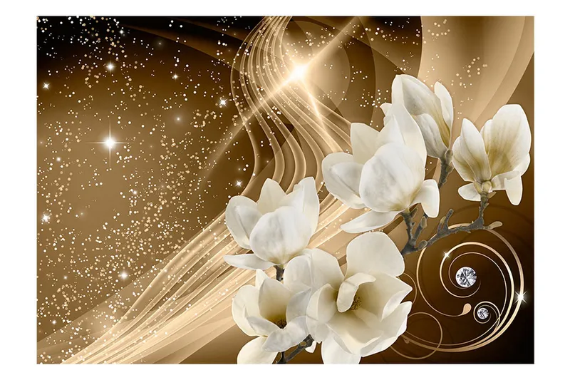 Fototapet Golden Milky Way 250x175 - Artgeist sp. z o. o. - Inredning - Väggdekor - Tapet & tapettillbehör - Fototapet