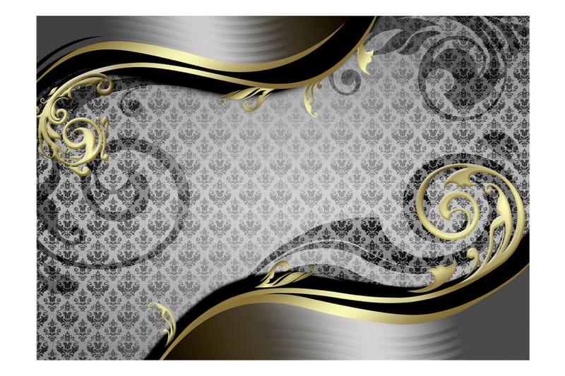 Fototapet Golden Snail 350x245 - Artgeist sp. z o. o. - Inredning - Väggdekor - Tapet & tapettillbehör - Fototapet
