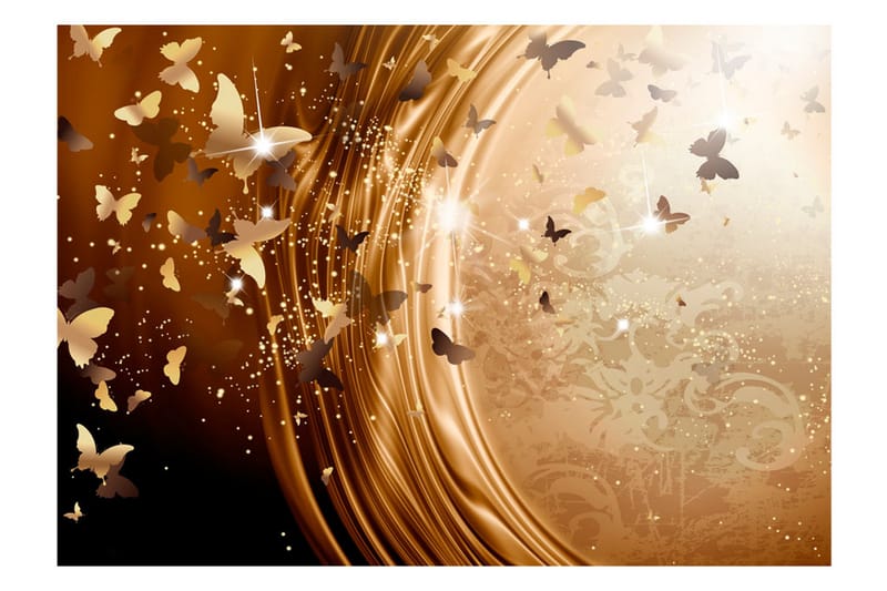 Fototapet Golden Path 300x210 - Artgeist sp. z o. o. - Inredning - Väggdekor - Tapet & tapettillbehör - Fototapet