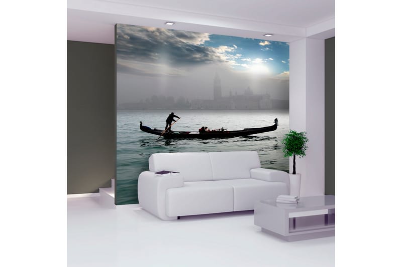 Fototapet Gondol Rida Venedig 200x154 - Artgeist sp. z o. o. - Inredning - Väggdekor - Tapet & tapettillbehör - Fototapet