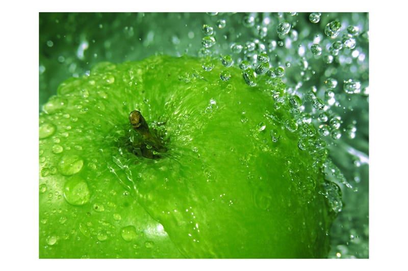 Fototapet Grönt Äpple 300x231 - Artgeist sp. z o. o. - Inredning - Väggdekor - Tapet & tapettillbehör - Fototapet