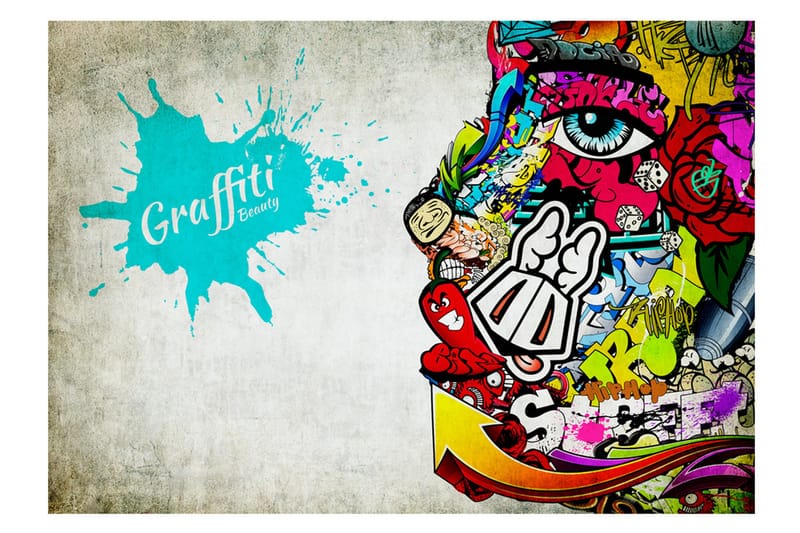 Fototapet Graffiti Beauty 300x210, Artgeist sp. z o. o.