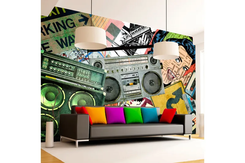 Fototapet Graffiti Girl 350x245, Artgeist sp. z o. o.