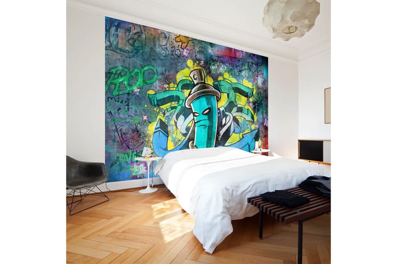 Fototapet Graffiti Maker 150x105 - Artgeist sp. z o. o. - Inredning - Väggdekor - Tapet & tapettillbehör - Fototapet