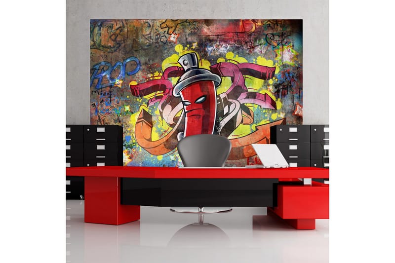 Fototapet Graffiti Monster 300x210 - Artgeist sp. z o. o. - Inredning - Väggdekor - Tapet & tapettillbehör - Fototapet