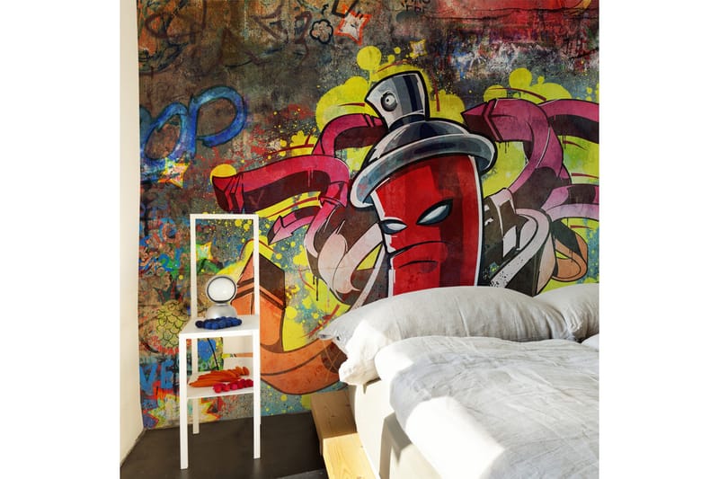 Fototapet Graffiti Monster 450x270 - Artgeist sp. z o. o. - Inredning - Väggdekor - Tapet & tapettillbehör - Fototapet