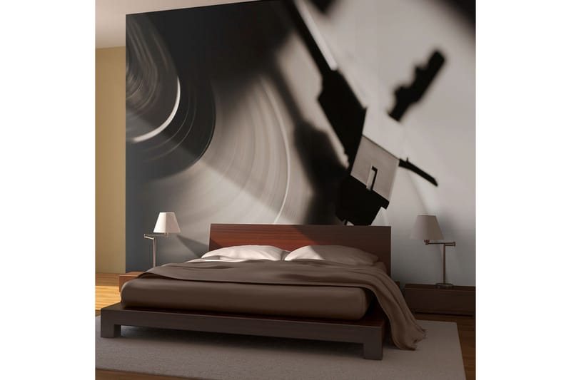 Fototapet Gramophone And Vinyl Record 250x193, Artgeist sp. z o. o.