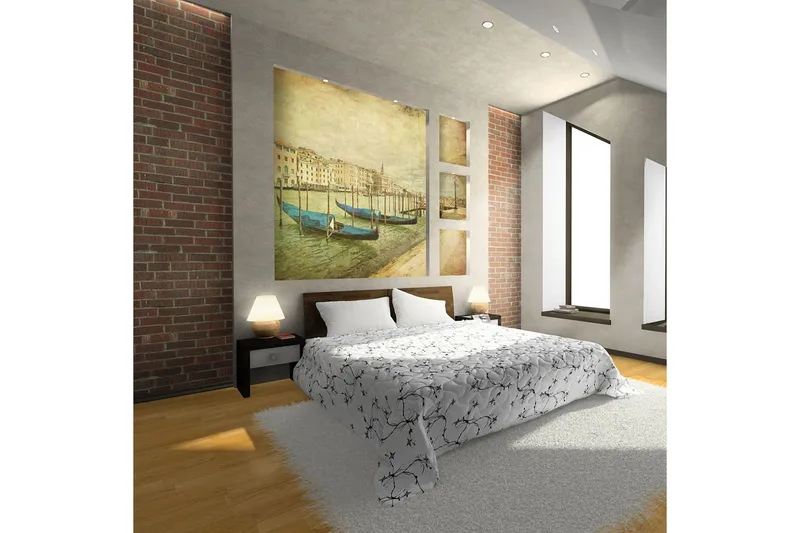 Fototapet Grand Canal Venice Vintage 200x154 - Artgeist sp. z o. o. - Inredning - Väggdekor - Tapet & tapettillbehör - Fototapet