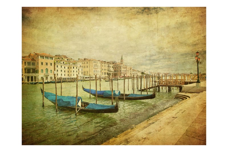 Fototapet Grand Canal Venice Vintage 200x154 - Artgeist sp. z o. o. - Fototapet