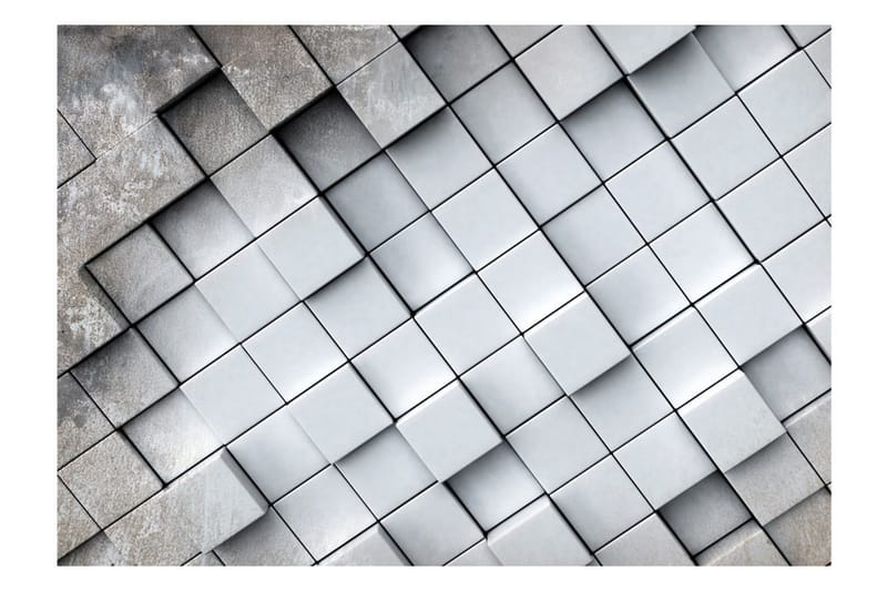 Fototapet Gray Background 3D 100x70 - Artgeist sp. z o. o. - Inredning - Väggdekor - Tapet & tapettillbehör - Fototapet