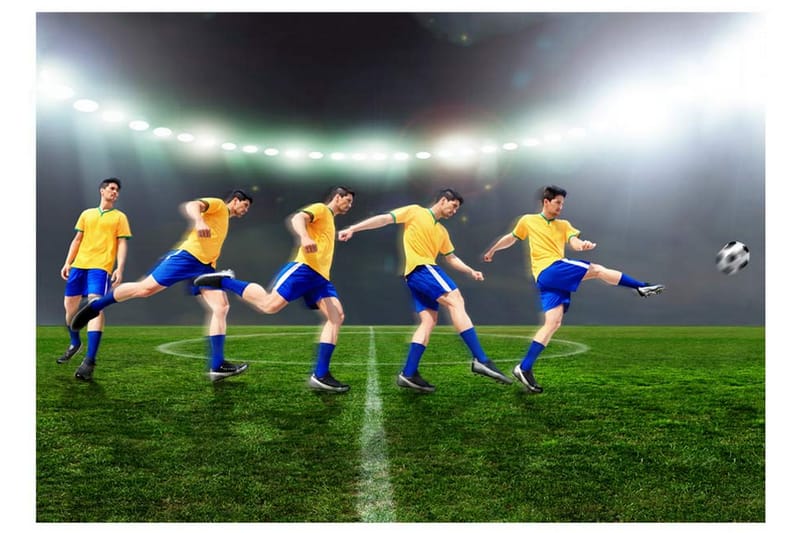 Fototapet Great Footballer 350x245 - Artgeist sp. z o. o. - Inredning - Väggdekor - Tapet & tapettillbehör - Fototapet